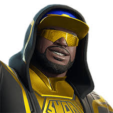 shaq as a fortnite skin smileing